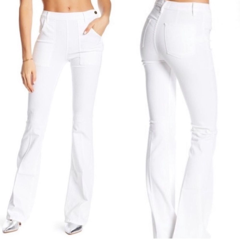 Nwt Frame Denim 'Le Flare De Francoise' White Jeans
